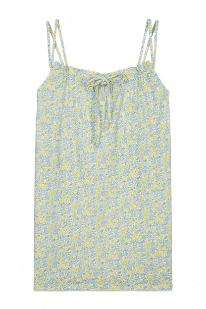 Women Secret Yellow Print Women Yellow Cotton Floral Short Nightgown SKU: 4443622_09 Image 06