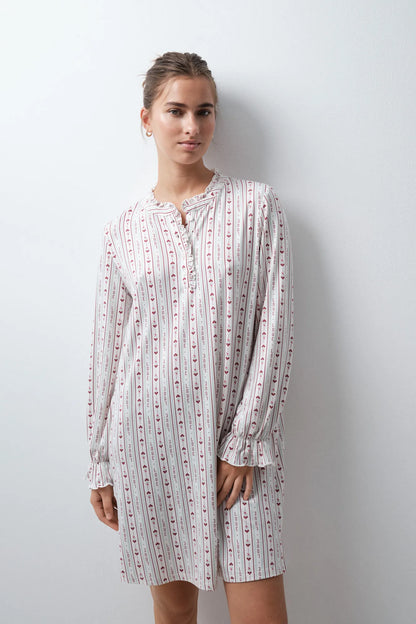 Women Secret Multicoloured Women Snoopy Hearts Short Nightgown SKU: 4444834_98 Image 03