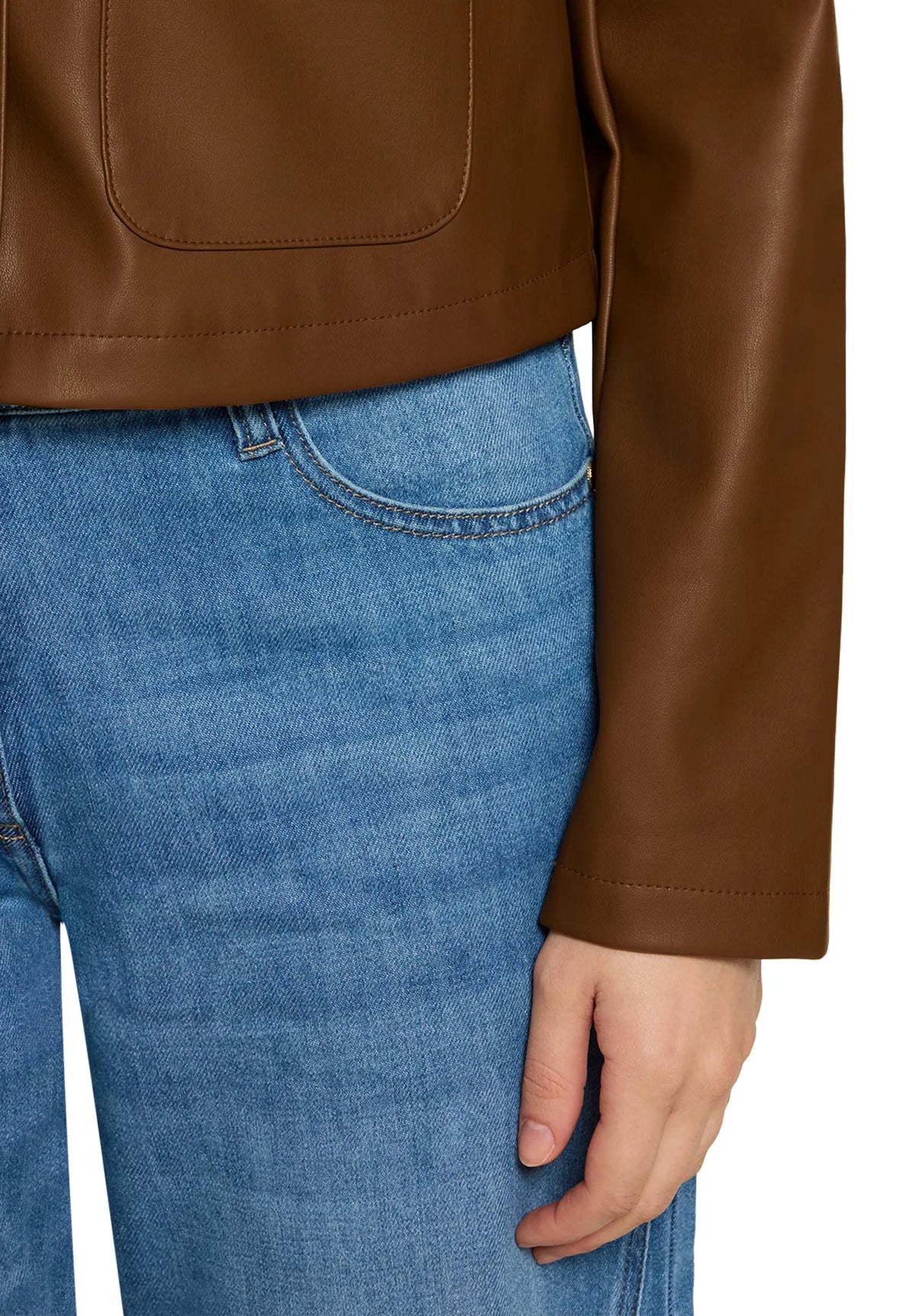Betty Barclay Dark Coffee Women Blazer Jacket SKU: 4447-2738_7048 Image 05