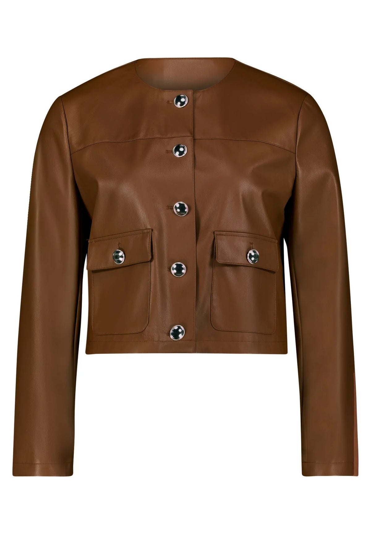Betty Barclay Dark Coffee Women Blazer Jacket SKU: 4447-2738_7048 Image 06