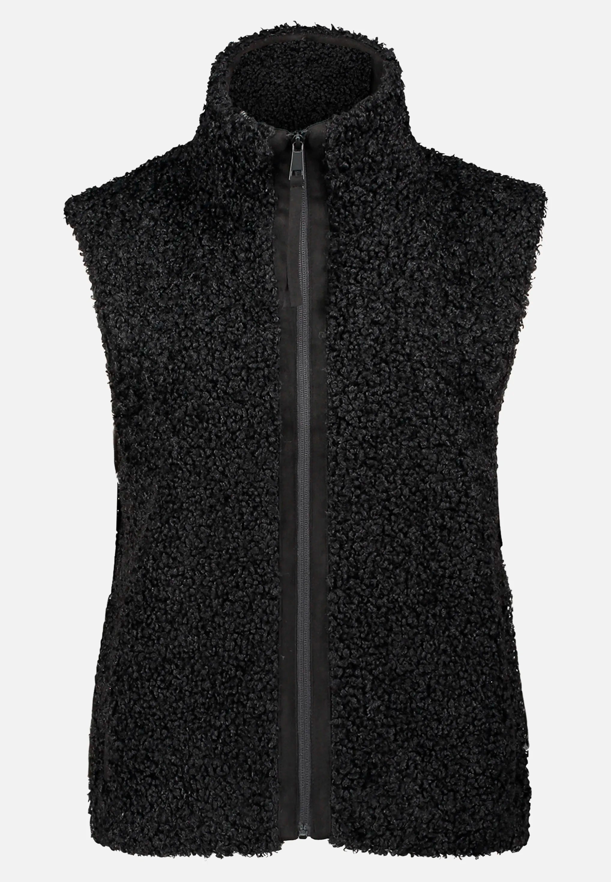 Betty Barclay_Black_Faux Fur Vest with Pockets_4447-3278_9045_04