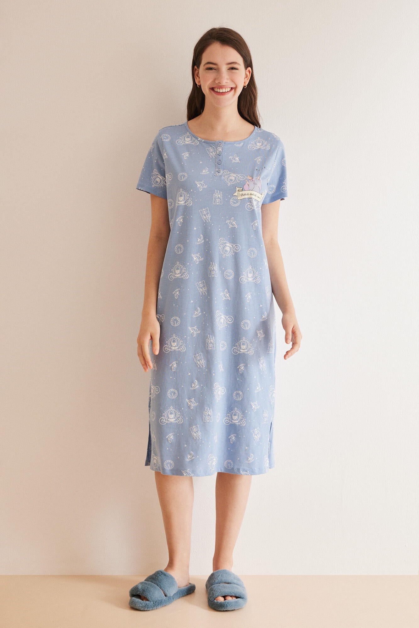 Short Sleeve Medium Nightdress_4447710_12_03