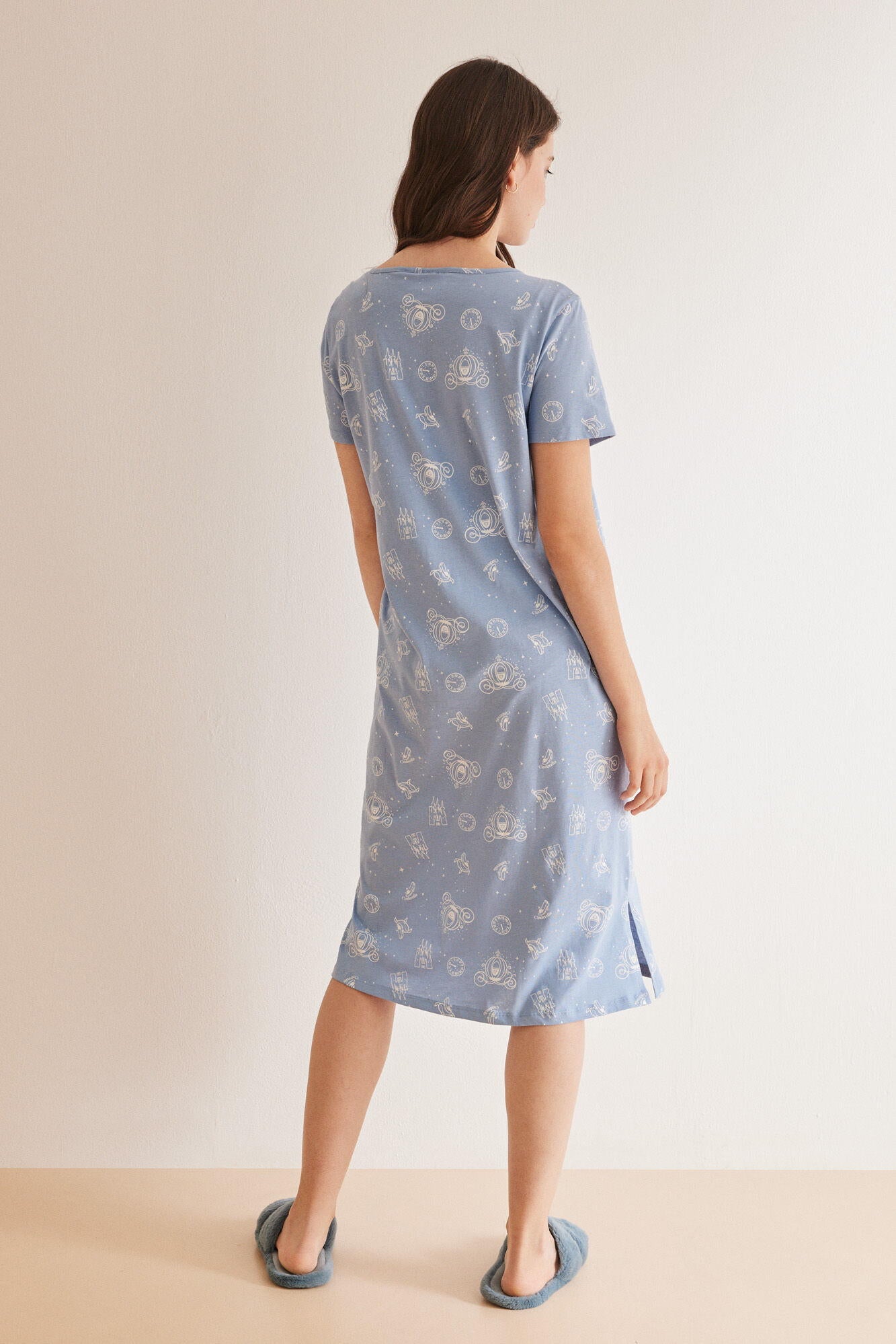 Short Sleeve Medium Nightdress_4447710_12_05
