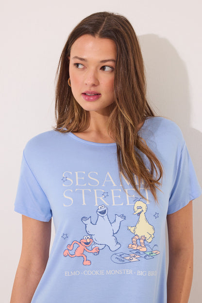 Women Secret_Sesame Street Soft Touch Midi Nightgown_4449086_15_02