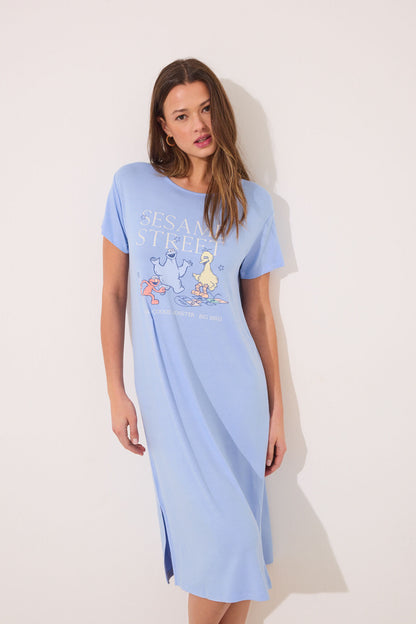 Women Secret_Sesame Street Soft Touch Midi Nightgown_4449086_15_03