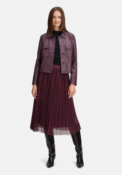 Betty Barclay_Dark Aubergine_Long-Sleeved Leather Jacket_4458-3127_4685_02