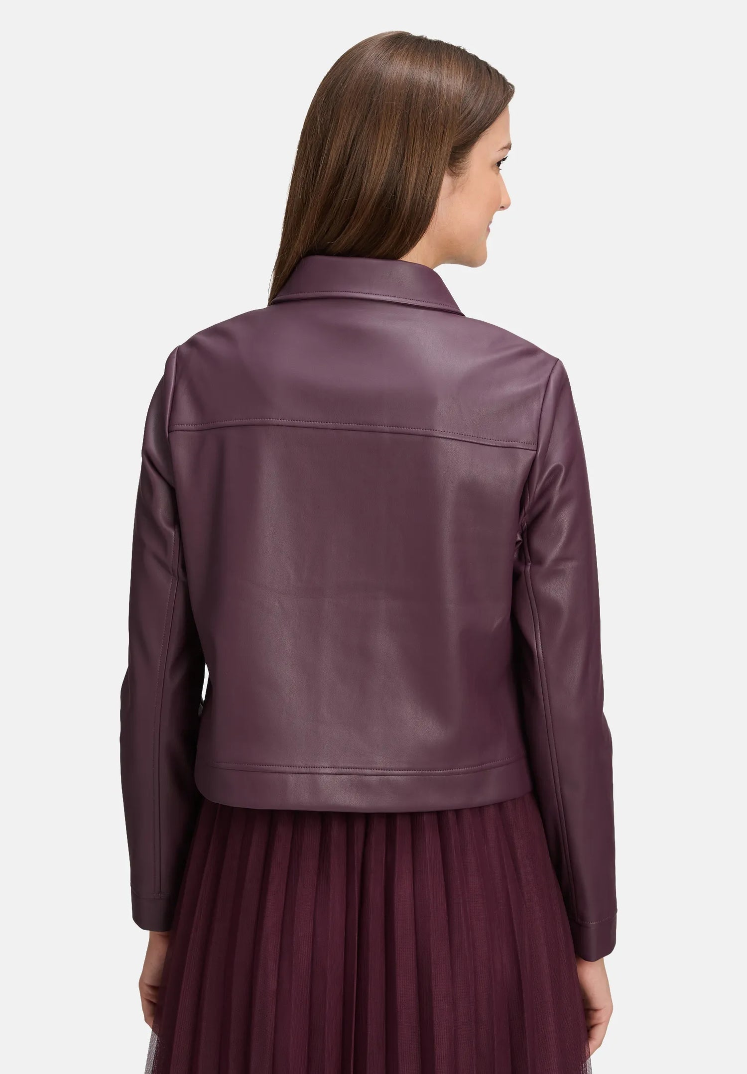 Betty Barclay_Dark Aubergine_Long-Sleeved Leather Jacket_4458-3127_4685_03