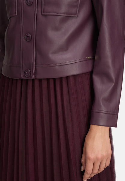 Betty Barclay_Dark Aubergine_Long-Sleeved Leather Jacket_4458-3127_4685_07