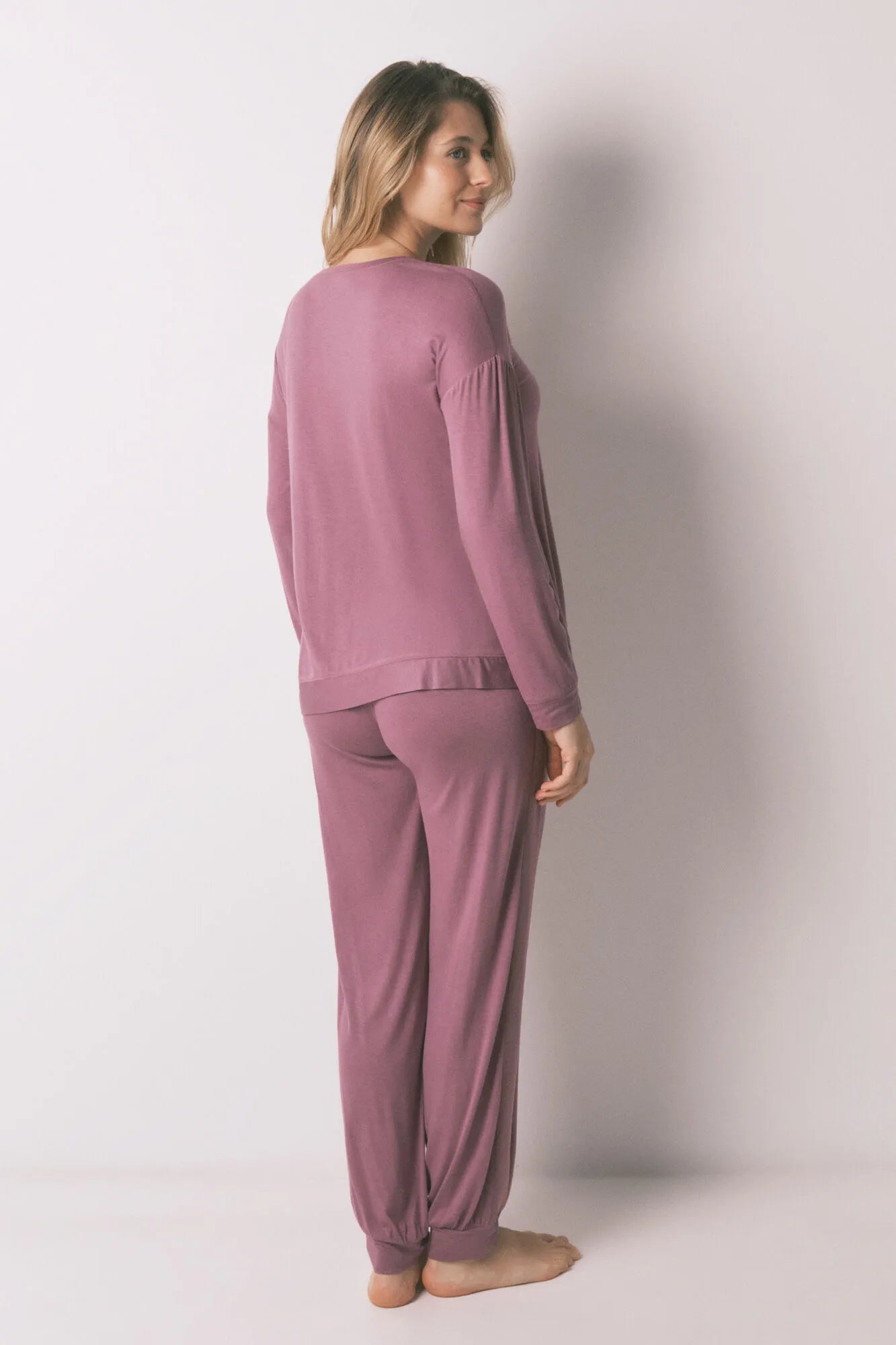 Women Secret_Pink_Pink Super Soft Maternity Long Pyjamas_4463217_72_05