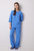 Women Secret_Long Blue Pleated Satin Pajama Shirt_4469714_19_01
