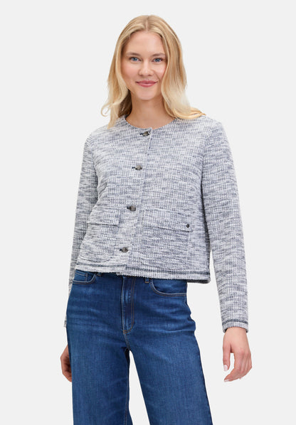 Betty Barclay_Dark Blue/White_Jersey Jacket Long Sleeves_4473-3251_8812_01