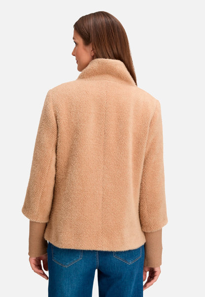 Betty Barclay_Golden Camel_Cozy Jacket with Ribbed Cuffs_4474-3267_7030_03