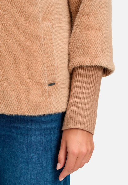 Betty Barclay_Golden Camel_Cozy Jacket with Ribbed Cuffs_4474-3267_7030_06