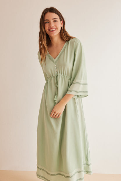 Green Long Sleeves Long Dress_4477737_22_03