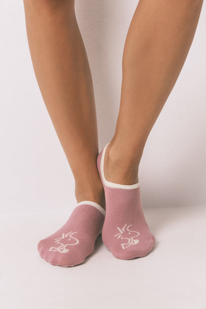 Women Secret_Pink_Pack of 3 Pink Snoopy Slip on Socks_4482708_72_03