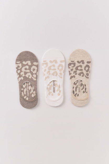 Women Secret_Multicoloured_Pack of 3 Leopard Slip-On Socks_4482726_98_02