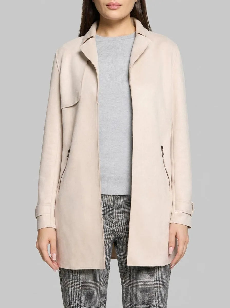 Betty Barclay Soft Nature Women Long Jacket with Lapel Collar SKU: 4484-3396_1098 Image 00