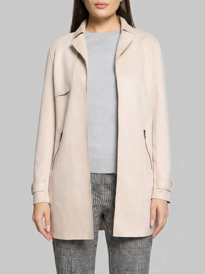 Betty Barclay Soft Nature Women Long Jacket with Lapel Collar SKU: 4484-3396_1098 Image 00