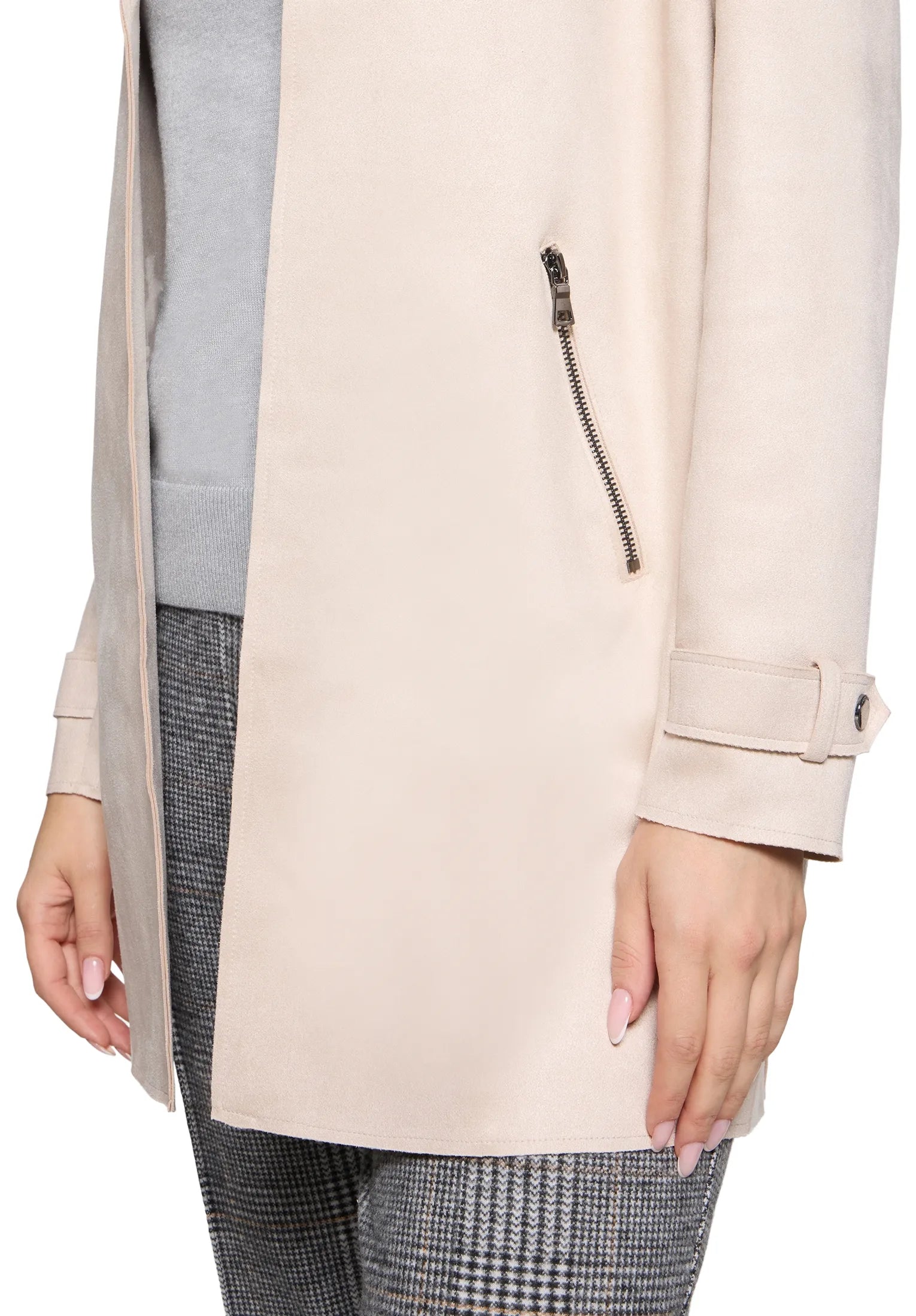 Betty Barclay Soft Nature Women Long Jacket with Lapel Collar SKU: 4484-3396_1098 Image 05