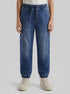 Benetton Blue Boys Denim Joggers with Maxi Pockets SKU: 44LGCF05L_901 Image 00