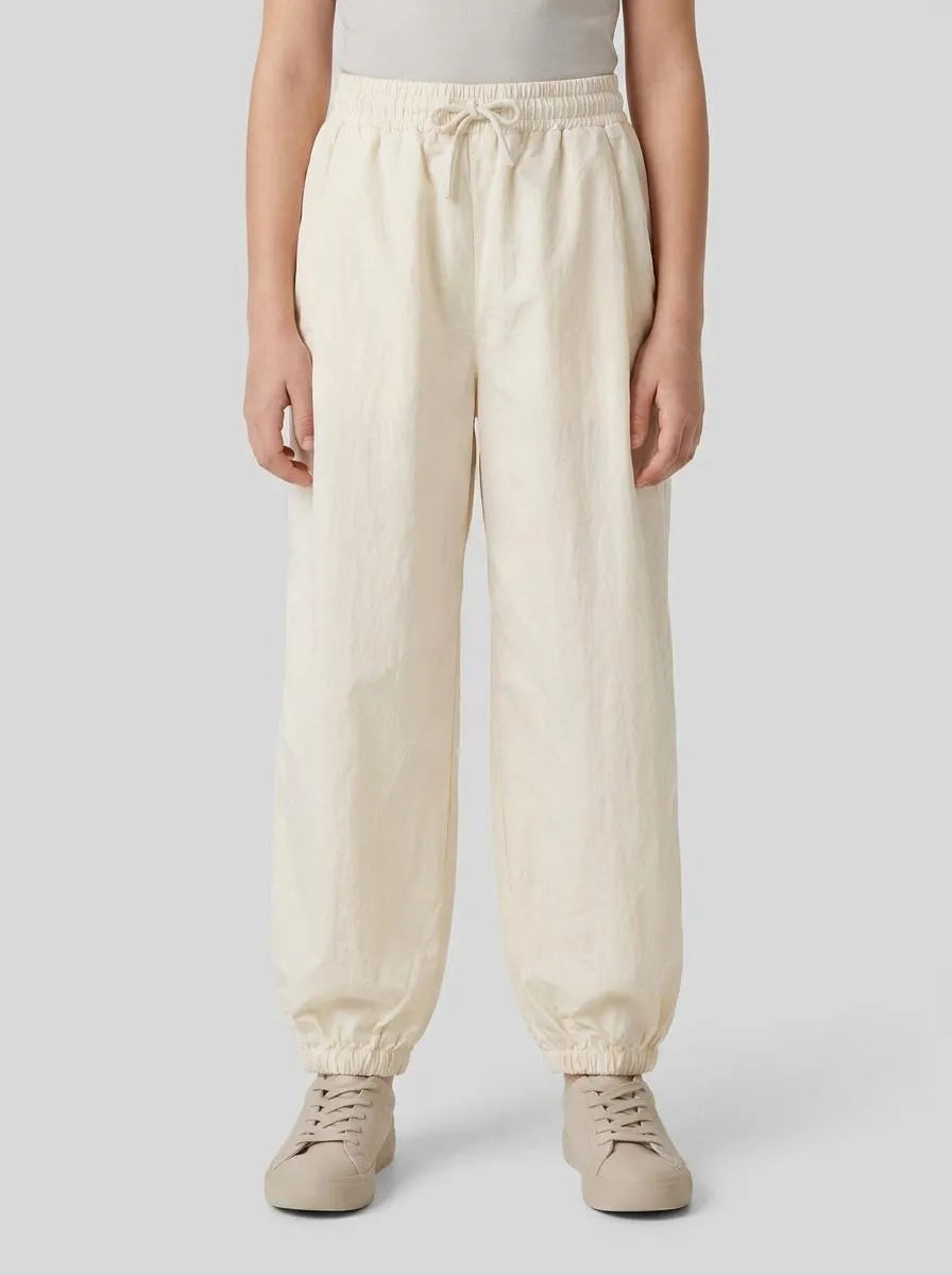 Benetton Creamy White Girls Balloon Fit Trousers SKU: 44YGCF05E_00E Image 00