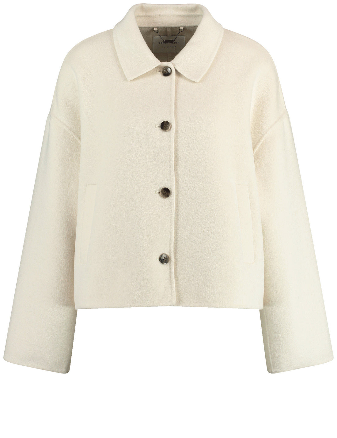 Short Beige Shirt Style Jacket_450258-31135_90523_01