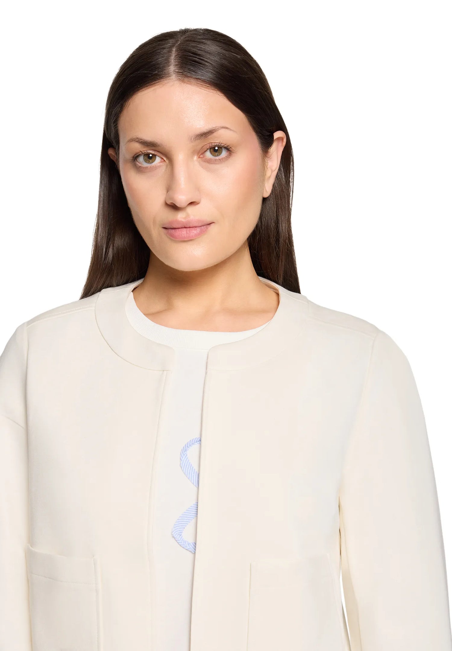 Betty Barclay Arctic Wolf Women Blazer Jacket Short 3/4 Sleeve SKU: 4518-3411_1045 Image 06