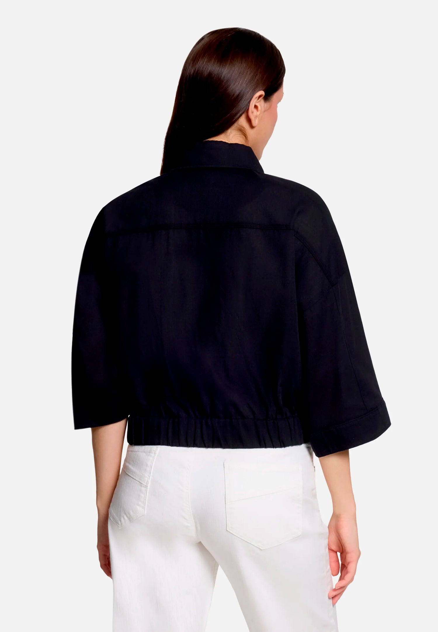 Betty Barclay Black Women Casual Jacket with Collar SKU: 4519-3339_9045 Image 03