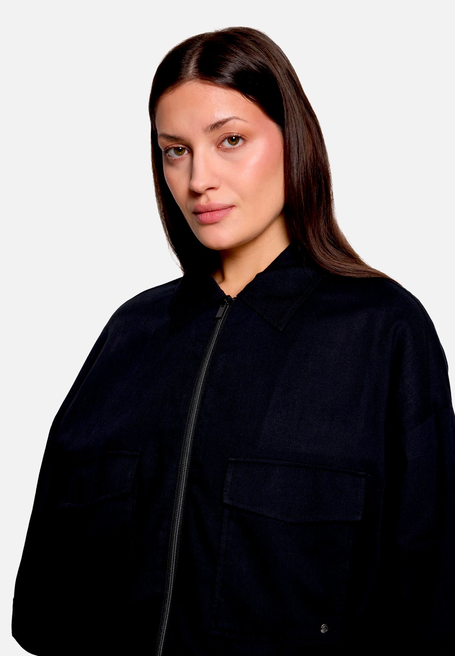 Betty Barclay Black Women Casual Jacket with Collar SKU: 4519-3339_9045 Image 06