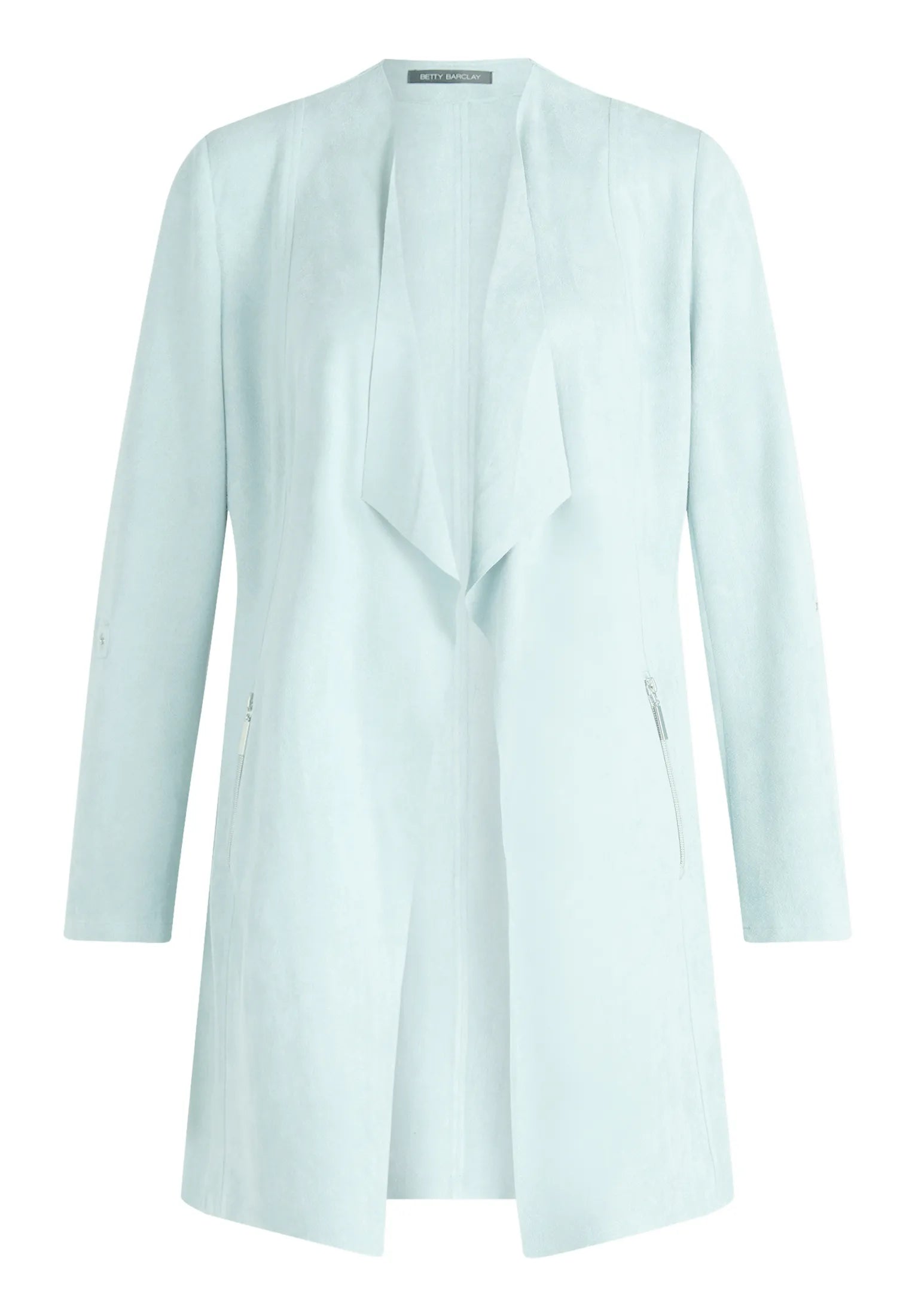 Betty Barclay Gray Mist Women Blazer Jacket Long 1/1 Sleeve SKU: 4520-1673_8270 Image 04