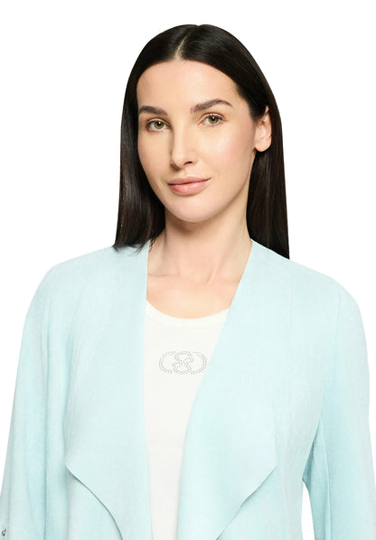 Betty Barclay Gray Mist Women Blazer Jacket Long 1/1 Sleeve SKU: 4520-1673_8270 Image 06