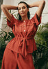 Betty Barclay Rust Red Women Casual Jacket with Pockets SKU: 4521-3338_4429 Image 01