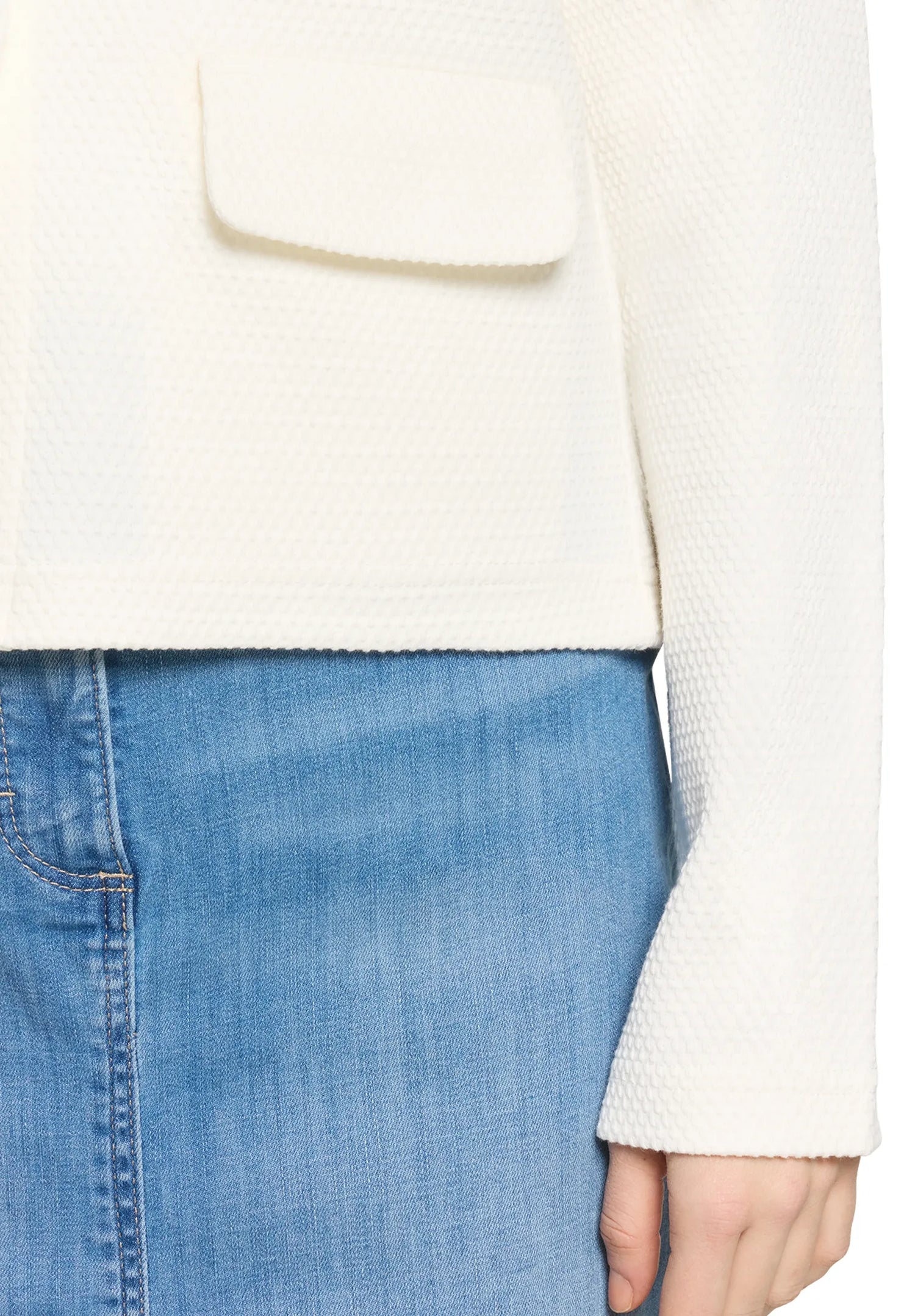 Betty Barclay Offwhite Women Long-Sleeved Sweatshirt SKU: 4529-1182_1014 Image 08