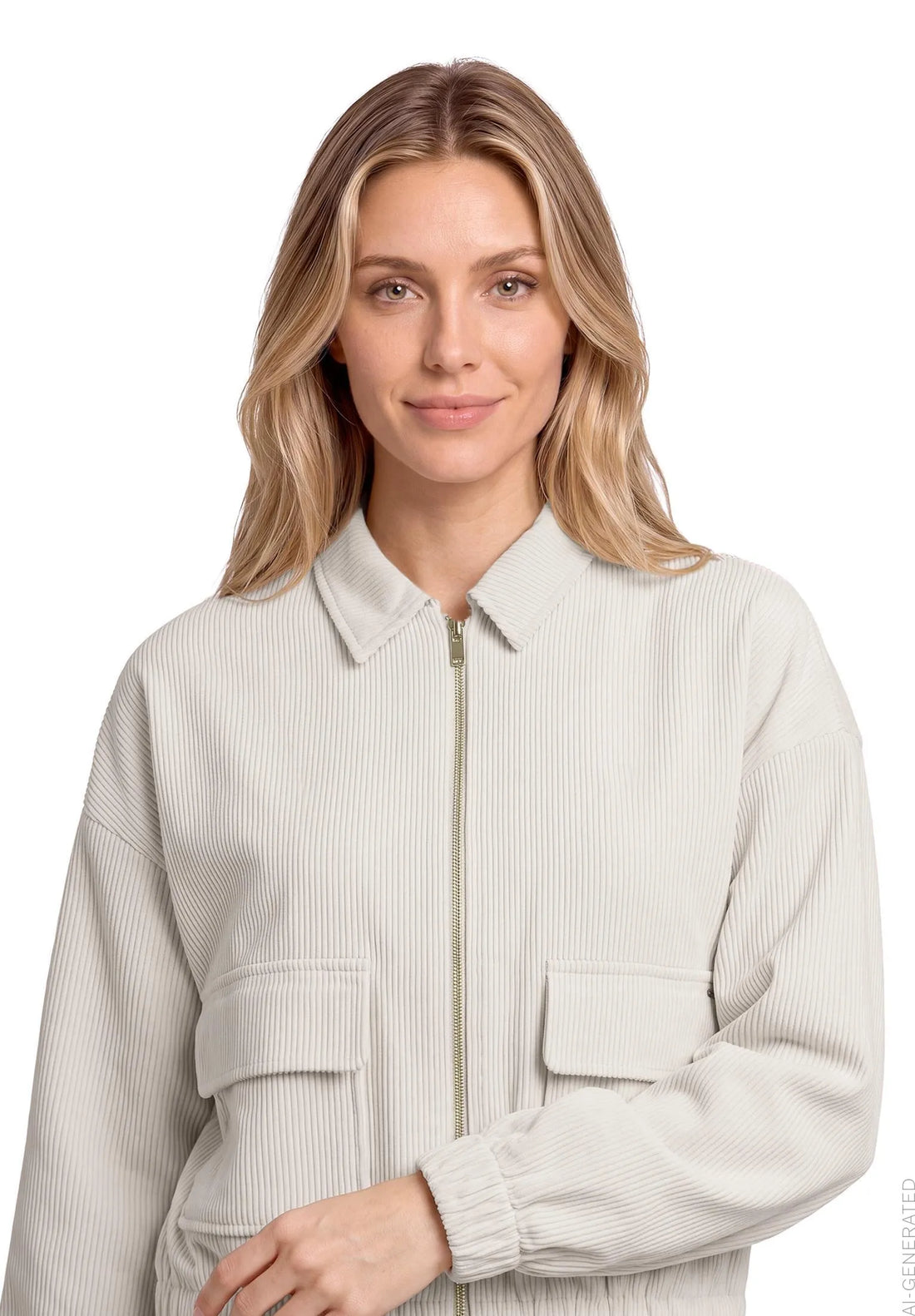 Betty Barclay White Sand Women Casual Jacket with Pockets SKU: 4534-3176_1032 Image 01