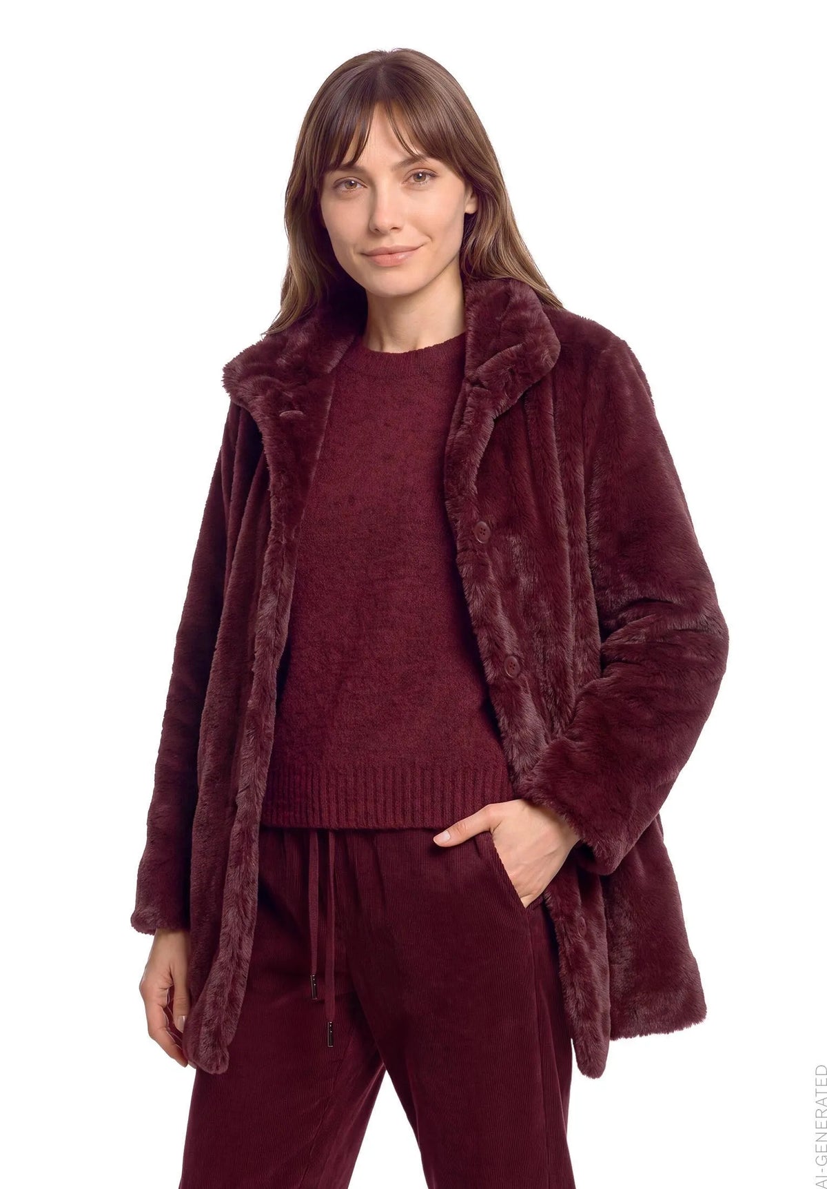 Betty Barclay Fall Burgundy Women Outdoor Jacket SKU: 4562-3109_4626 Image 01