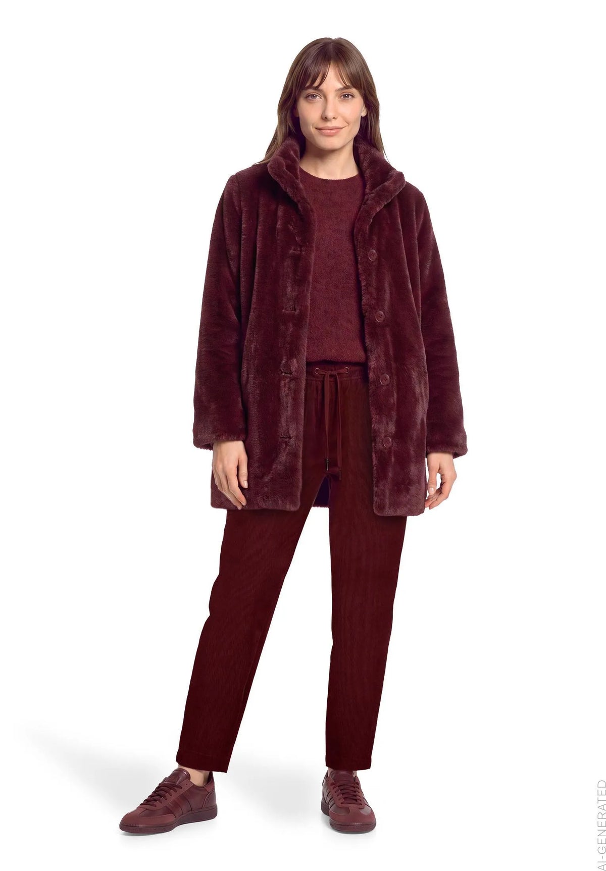 Betty Barclay Fall Burgundy Women Outdoor Jacket SKU: 4562-3109_4626 Image 02