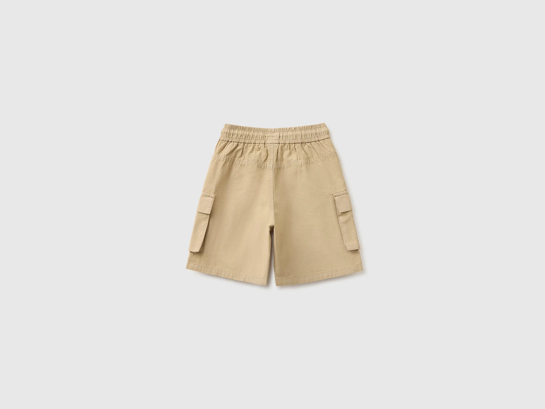 Benetton Breige Boys Bermuda Shorts with Pockets SKU: 456SG903N_00B Image 02
