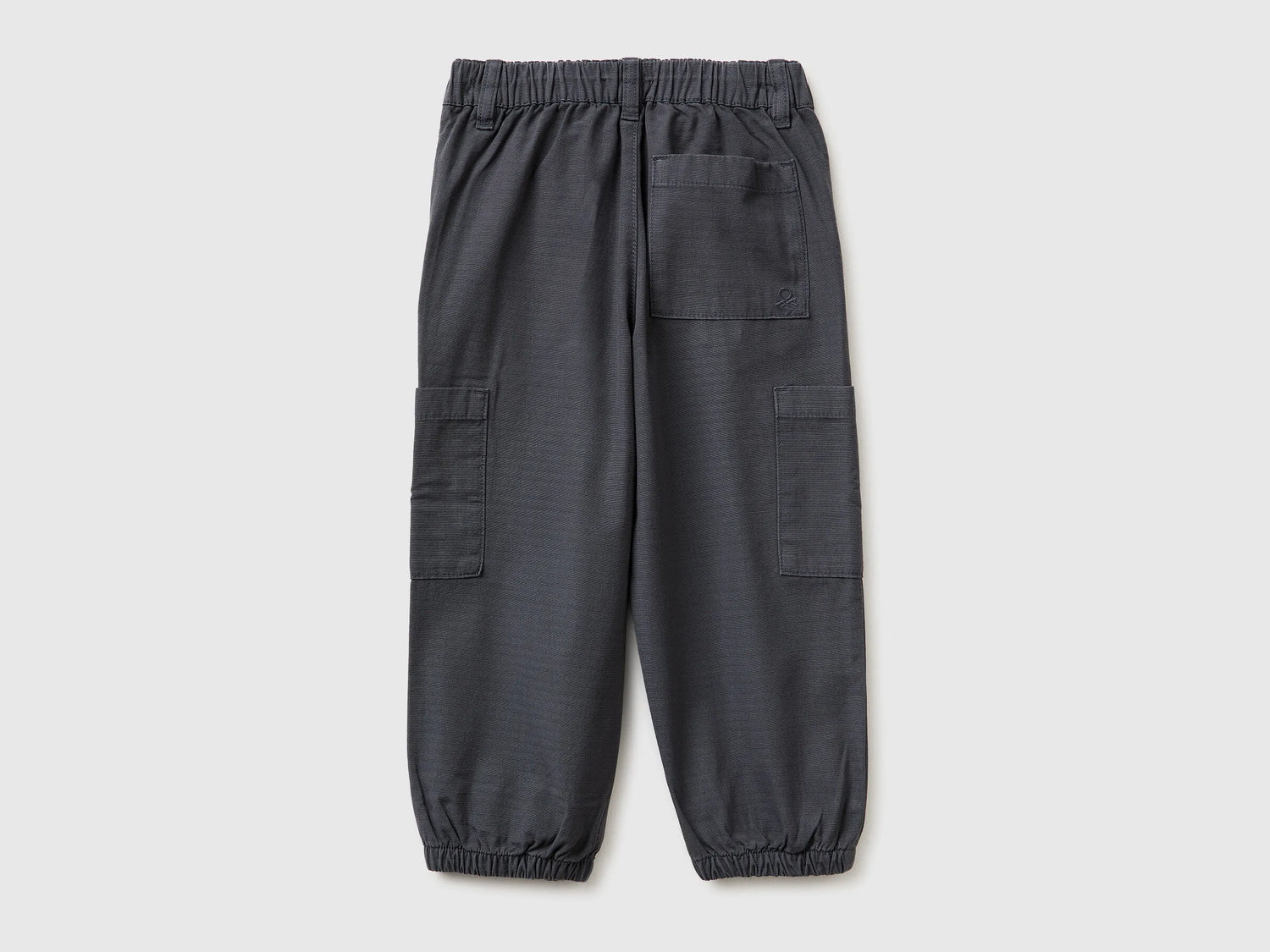 Benetton Dark Gray Boys Parachute Cargo Pants SKU: 456SGF01R_10N Image 02