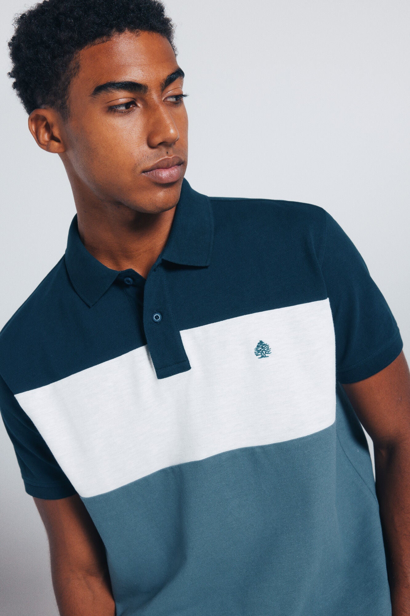 Springfield_Blues_Regular Fit Color Block PiquŽ Polo Shirt_4582457_84_02