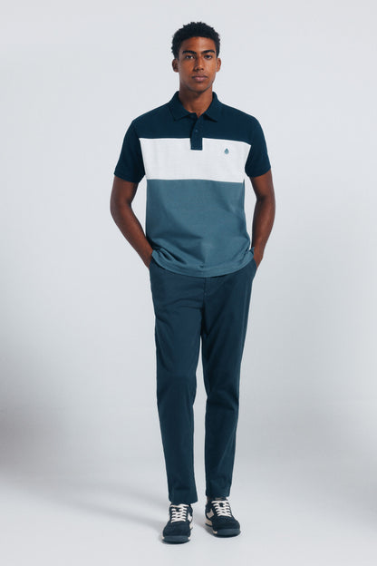 Springfield_Blues_Regular Fit Color Block PiquŽ Polo Shirt_4582457_84_03