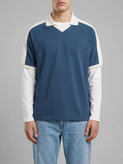 Springfield Blue Men PiquŽ Sporty Contrast Regular Fit Polo Shirt SKU: 4583283_17 Image 00