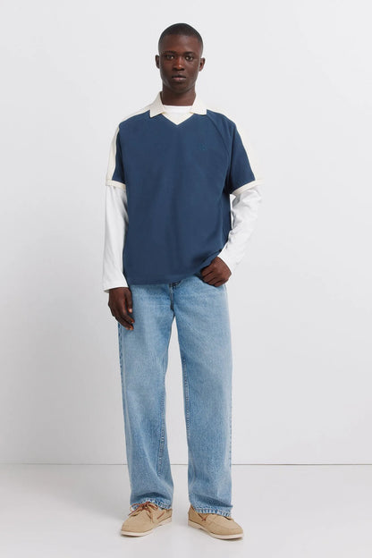 Springfield Blue Men PiquŽ Sporty Contrast Regular Fit Polo Shirt SKU: 4583283_17 Image 04