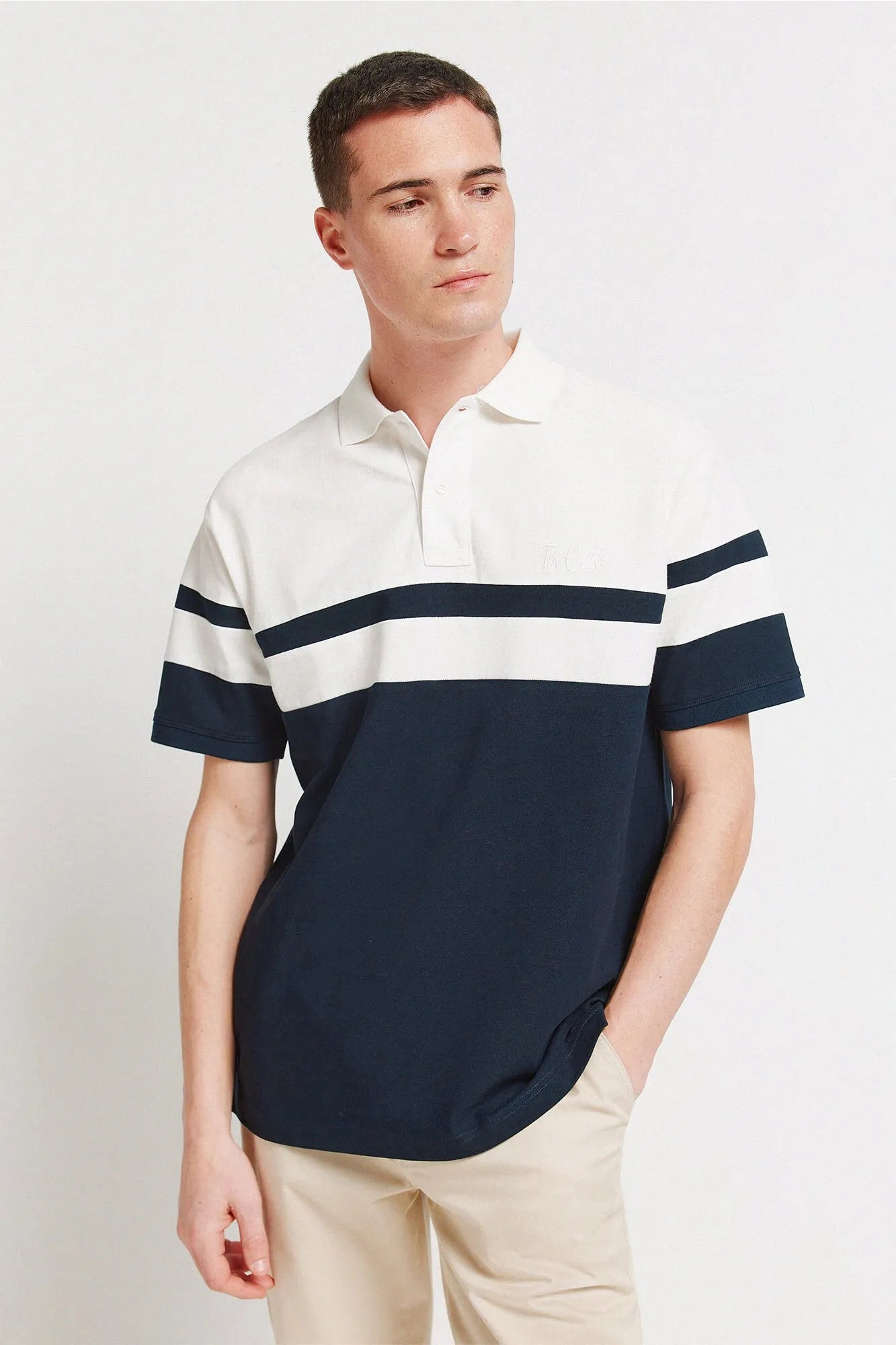 Springfield Blue Men PiquŽ Regular Fit Polo Shirt SKU: 4583286_11 Image 01