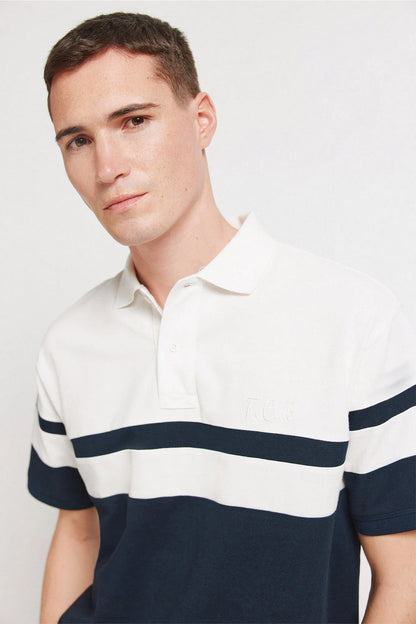 Springfield Blue Men PiquŽ Regular Fit Polo Shirt SKU: 4583286_11 Image 03