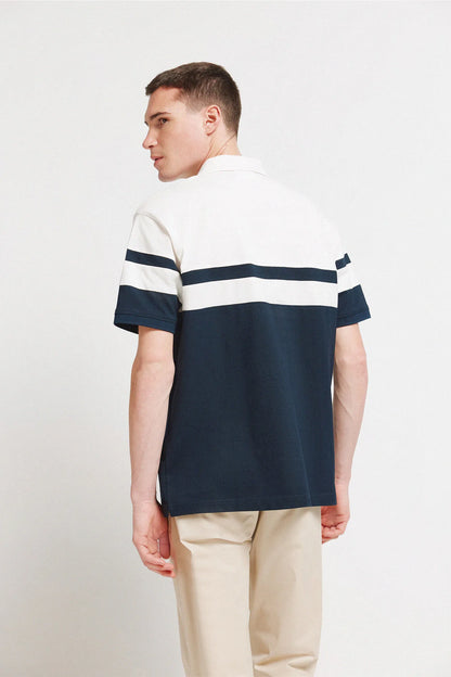 Springfield Blue Men PiquŽ Regular Fit Polo Shirt SKU: 4583286_11 Image 04