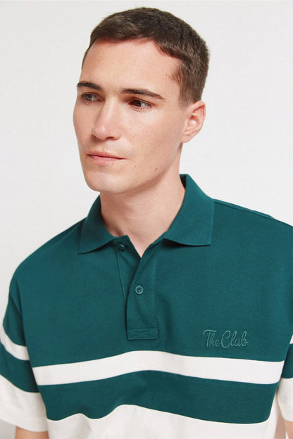 Springfield Green Men PiquŽ Regular Fit Polo Shirt SKU: 4583286_21 Image 03