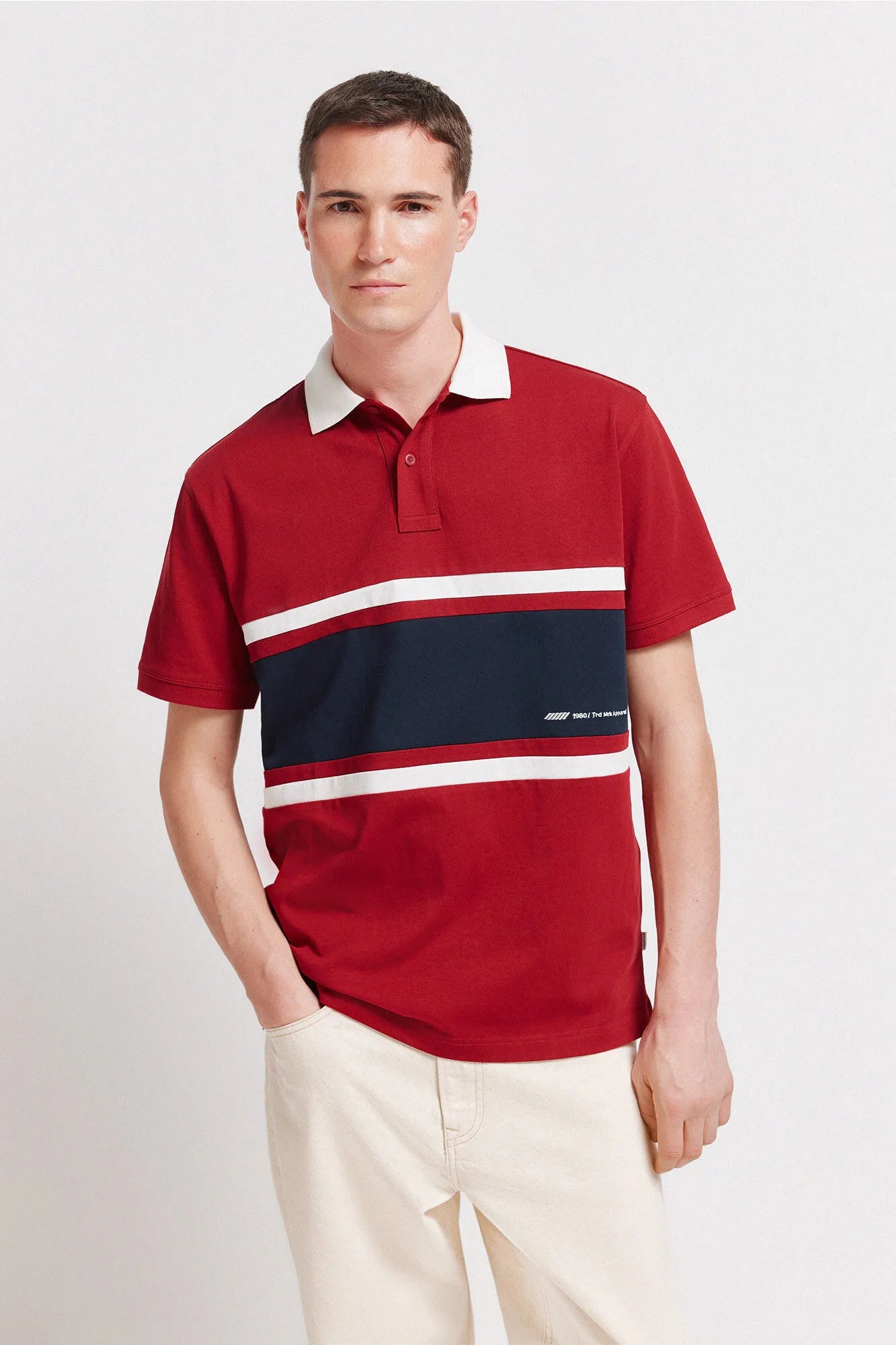 Springfield Red Men PiquŽ Sport Positional Regular Fit Polo SKU: 4583287_60 Image 01
