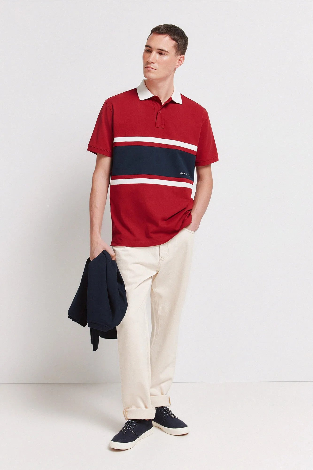 Springfield Red Men PiquŽ Sport Positional Regular Fit Polo SKU: 4583287_60 Image 02
