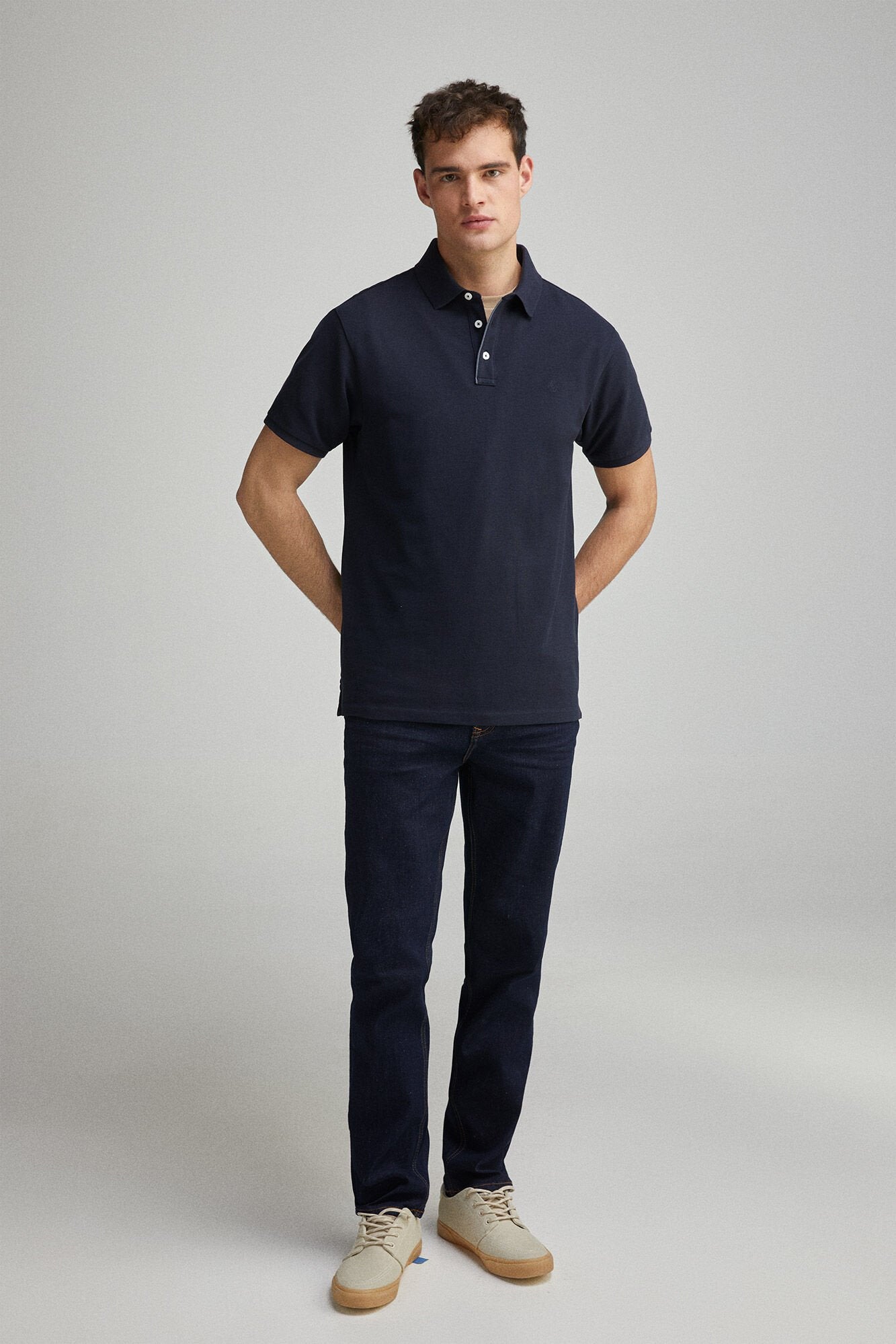 Springfield_Slim Fit Contrast PiquŽ Polo Placket_4589101_10_04