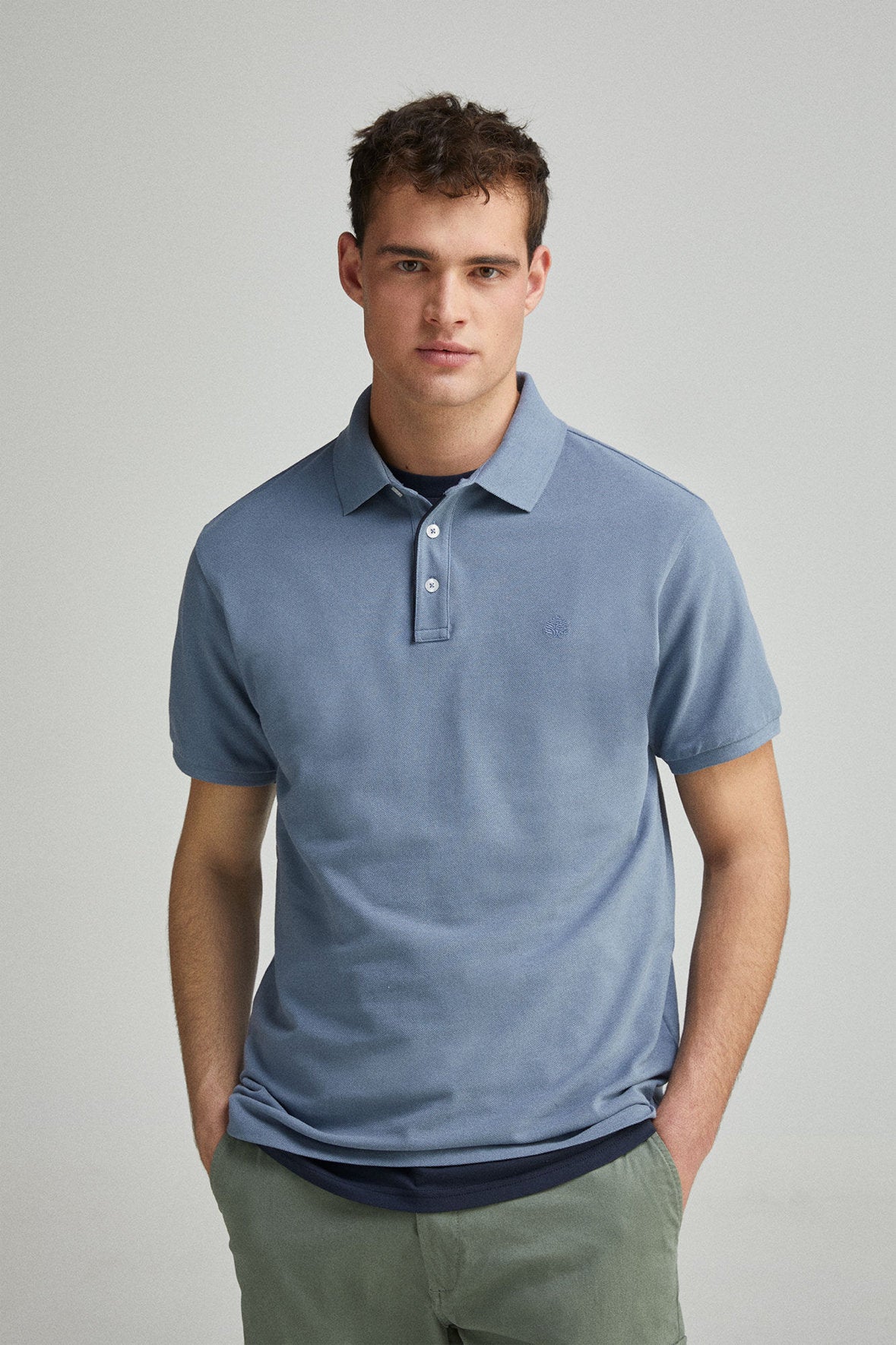 Springfield_Slim Fit Contrast PiquŽ Polo Placket_4589101_15_01